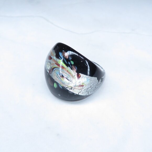 Multicolor Glass Ring - Picture 2 of 7